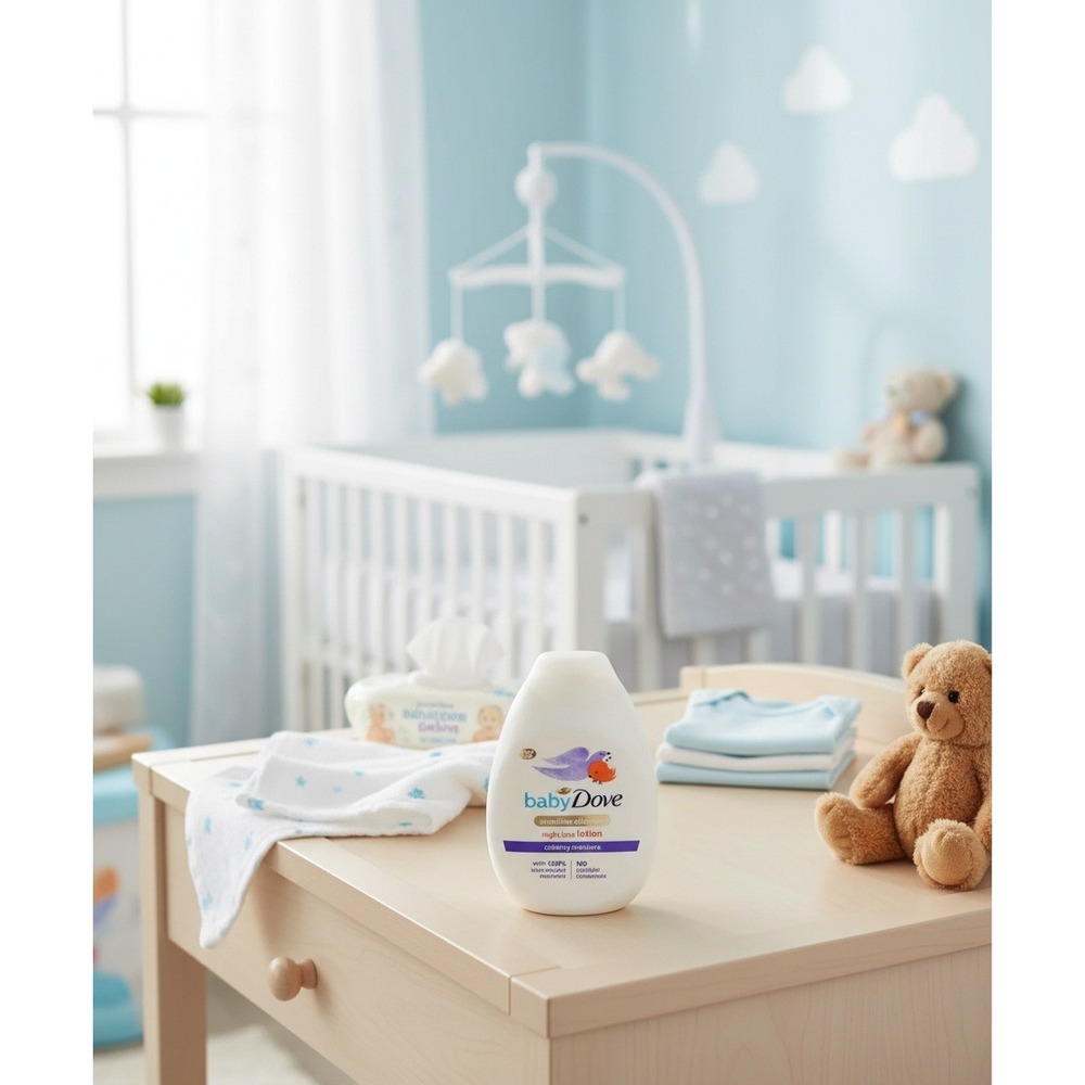 3 Pcs Baby Dove Sensitive Skin Nighttime Lotion 13.5 oz